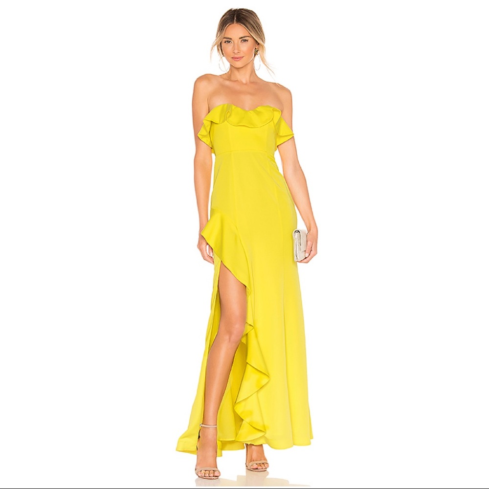 STUNNING MAJORELLE Redfield Gown Yellow - Small